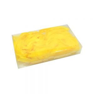 Piórka dekoracyjne Czakos w pudełku 35g Żółte/Cytrynowe